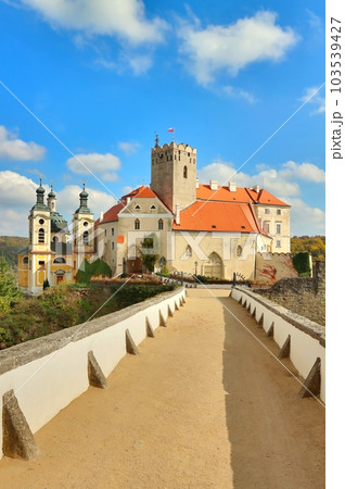Beautiful Vranov castle in Czech republic Beautiful Vranov castle in Czech republic 103539427