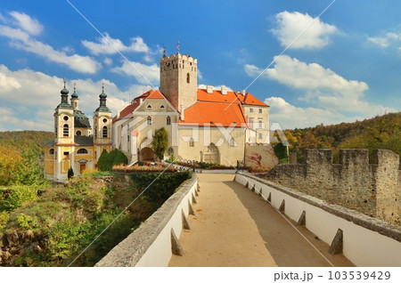 Beautiful Vranov castle in Czech republic Beautiful Vranov castle in Czech republic 103539429