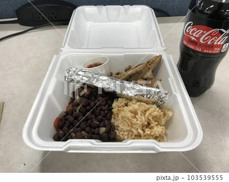 アメリカのお昼ご飯のテイクアウト 103539555