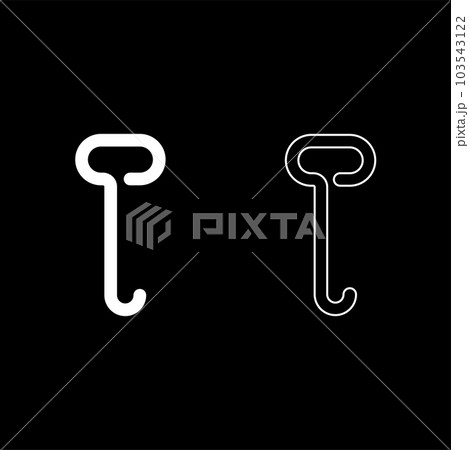 Metal fire poker for coals hook for freight load cargo opening hatches hand transport pull box crate with wood concept rabble set icon white color vector illustration image solid fill outline contour Metal fire poker for coals hook for freight load cargo opening hatches hand transport pull box crate with wood concept rabble set icon white color vector illustration image solid fill outline contour 103543122