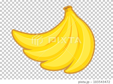 バナナのイラスト バナナのイラスト 103543472