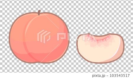 桃のイラスト 桃のイラスト 103543517