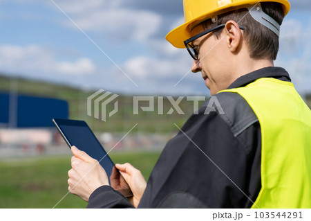 Engineer with digital tablet computer 103544291