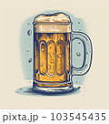 美味しそうなビール　AI画像 103545435