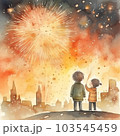 今年もやってくる花火大会　AI画像 103545459