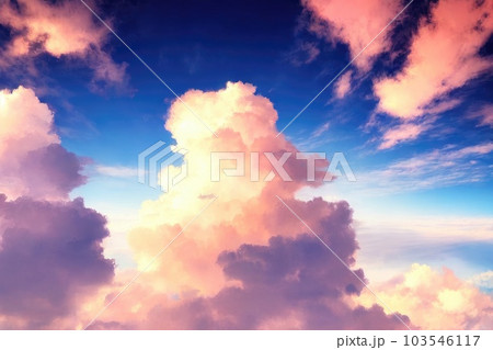 《AI画像》夕暮れの大空 《AI画像》夕暮れの大空 103546117