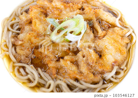 かき揚げがのった美味しい二八そば かき揚げがのった美味しい二八そば 103546127