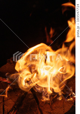 焚き火の炎 103547714