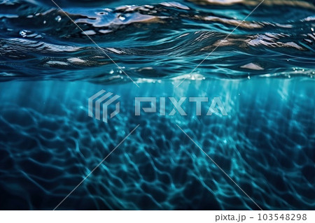 Background shot of aqua sea water surface, generative AI. 103548298