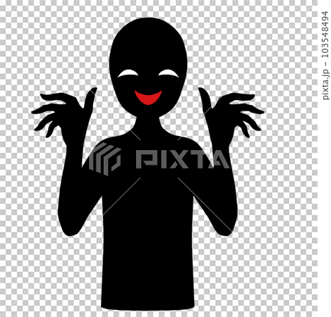 反派形象剪影的插圖素材 反派形象剪影的插圖素材 103548494