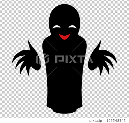 Illustration material of a silhouette of a villain image Illustration material of a silhouette of a villain image 103548545