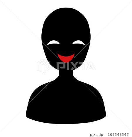 悪人イメージのシルエットの人物アイコンイラスト素材 悪人イメージのシルエットの人物アイコンイラスト素材 103548547