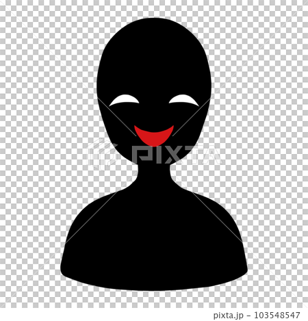 Bad guy image silhouette person icon illustration material 103548547