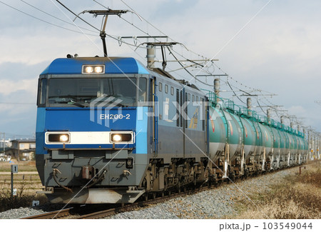 篠ノ井線　篠ノ井ー稲荷山　JR貨物　EH200-2（高崎） 103549044