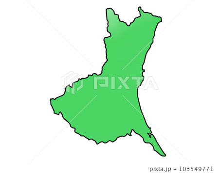 少しゆるい茨城県地図 103549771
