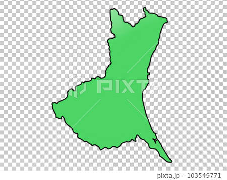 少しゆるい茨城県地図 103549771