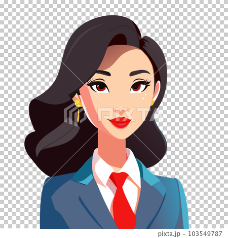 Asian beautiful business woman character design 103549787