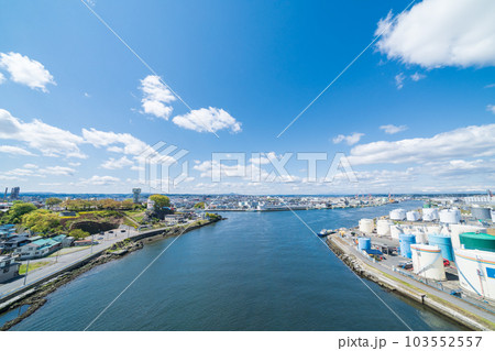 「青森県」八戸港・工業地帯　八戸市 103552557