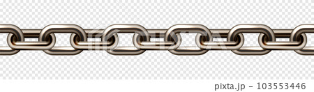 Realistic brown metal chain with old rusty links. Heavy steel chain for industrial use. Vector illustration Realistic brown metal chain with old rusty links. Heavy steel chain for industrial use. Vector illustration 103553446