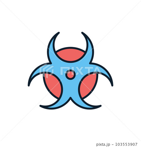 Biological Hazard related vector icon. Biological Hazard related vector icon. 103553907