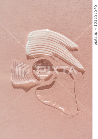 Textures of different cosmetics in one photo. 103555545