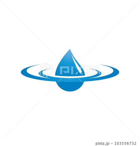 Water drop vector icon 103556732