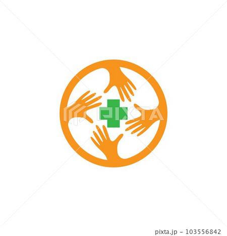 Medical cross vector icon 103556842
