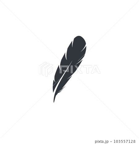 Feather icon symbol illustration 103557128