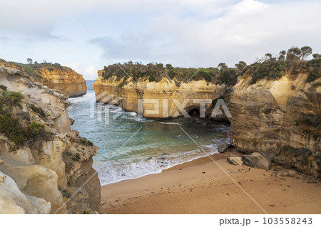 Photograph of rock formations at Loch Ard Gorge on the Great Ocean Road in Australia 103558243