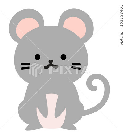 かわいいネズミの全身イラスト 103558401