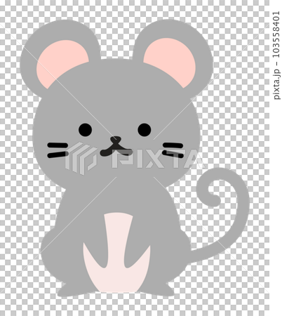 かわいいネズミの全身イラスト 103558401