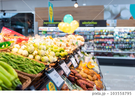 Supermarket or Hypermarket for shopping a food Supermarket or Hypermarket for shopping a food 103558795
