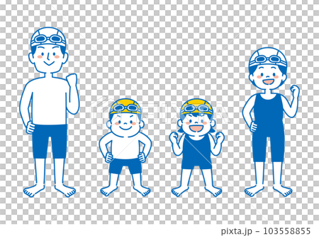 Swimming swimming school child coach illustration simple Swimming swimming school child coach illustration simple 103558855