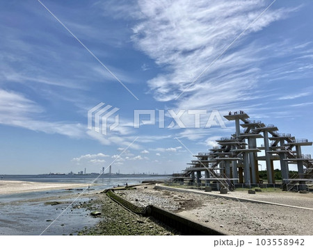 富津岬_明治百年記念展望塔_富津岬展望台の写真素材 [103558942] - PIXTA