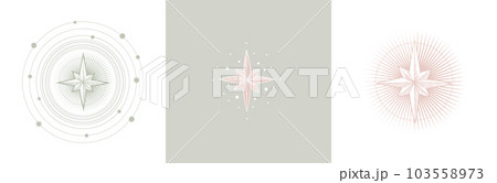 Mystical tarot banner with stars, astrology boho icons set, engraving design, vintage zodiac cards for witch, tattoo, vector illustration. Mystical tarot banner with stars, astrology boho icons set, engraving design, vintage zodiac cards for witch, tattoo, vector illustration. 103558973