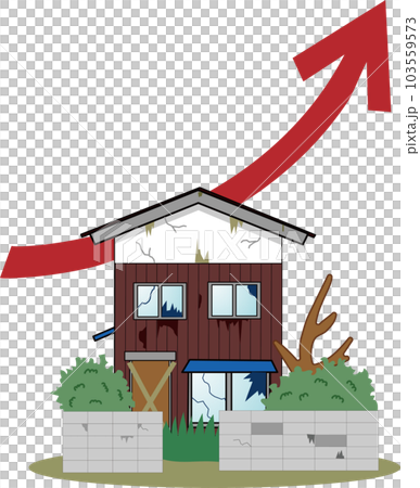 空置房屋增加的例證 103559573