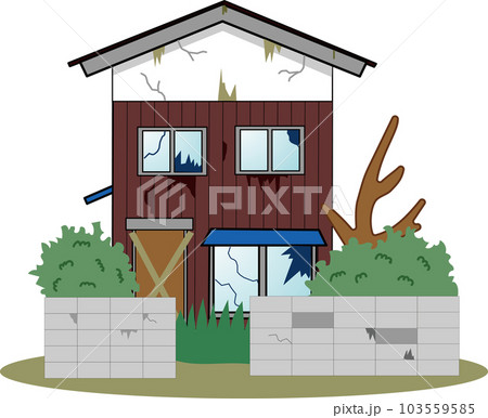 空き家のイラスト 103559585