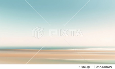 Clear blue sky sunset with horizon on calm ocean sea background. Picturesque Clear blue sky sunset with horizon on calm ocean sea background. Picturesque 103560089
