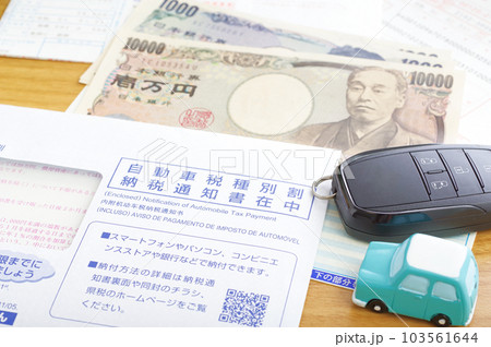 自動車税の納税通知 103561644