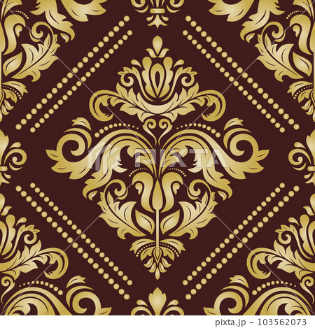 Classic Seamless Vector Fine Pattern With Arabesques Classic Seamless Vector Fine Pattern With Arabesques 103562073