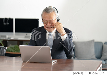ビジネス　シニア　ヘッドセット　オンライン 103562593