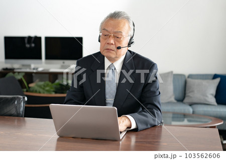 ビジネス　シニア　ヘッドセット　オンライン 103562606