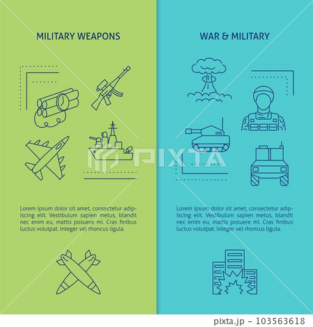 War and military banner template 103563618