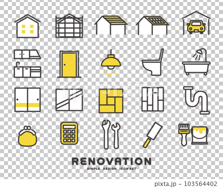 與家庭裝修/裝修相關的矢量插圖 103564402