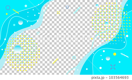 仲夏夏季大減價，海浪陣陣的清爽淺藍色矢量背景插畫素材 103564693