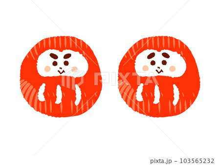 キリッとだるまとホワッとだるま 103565232