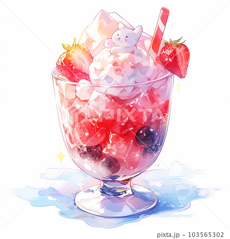 かき氷フルーツパフェ 103565302