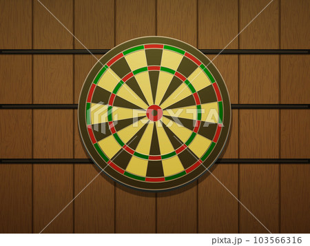 ダーツボードの正面イラスト 103566316