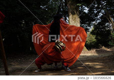 鳥取　四季の散歩　春　犬山神社 103566826