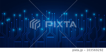 technology background with hi-tech digital data 103569292